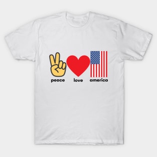 peace love america T-Shirt